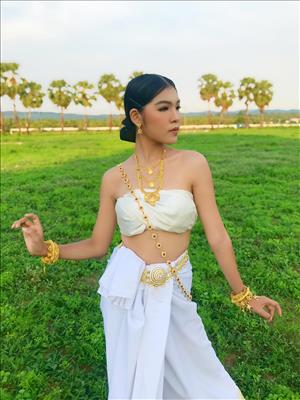 White Thai dress for rent